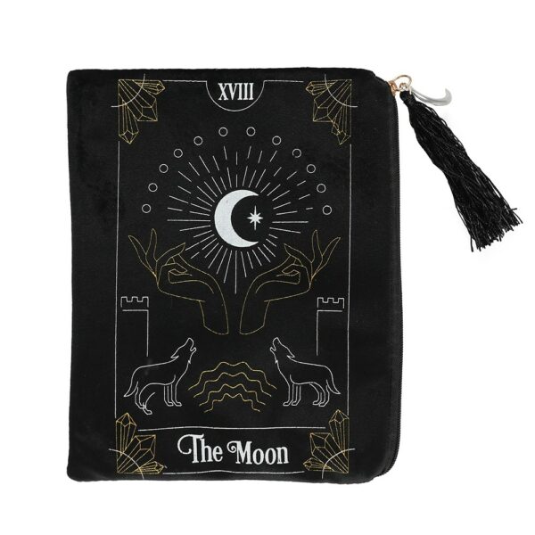 BORSA CON CERNIERA CON CARTA DELLA LUNA