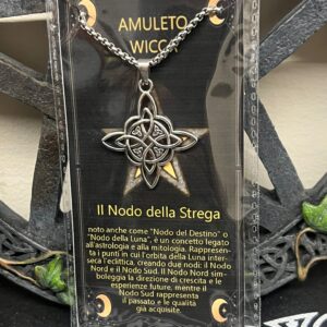 COLLANA CON AMULETO NODO DELLA STREGA