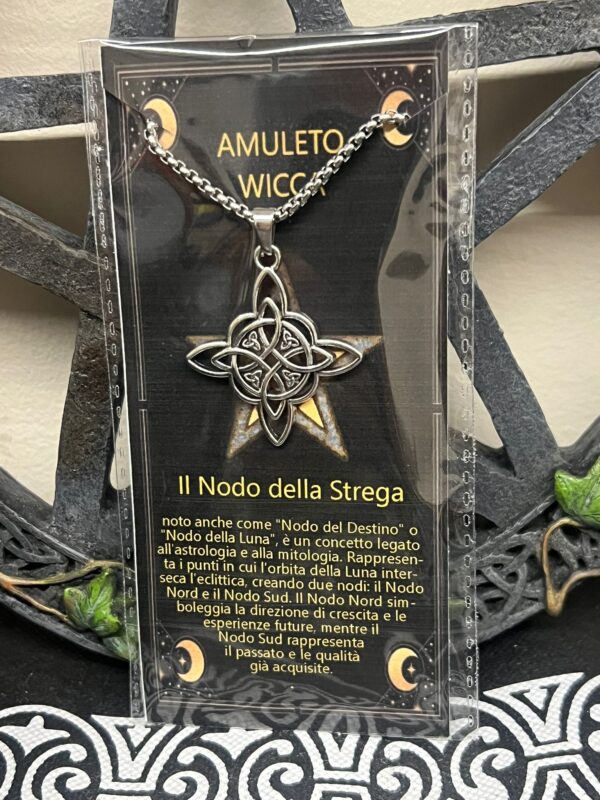 COLLANA CON AMULETO NODO DELLA STREGA